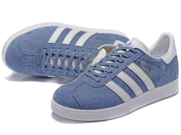 Adidas Gazelle голубые с белым (35-40)