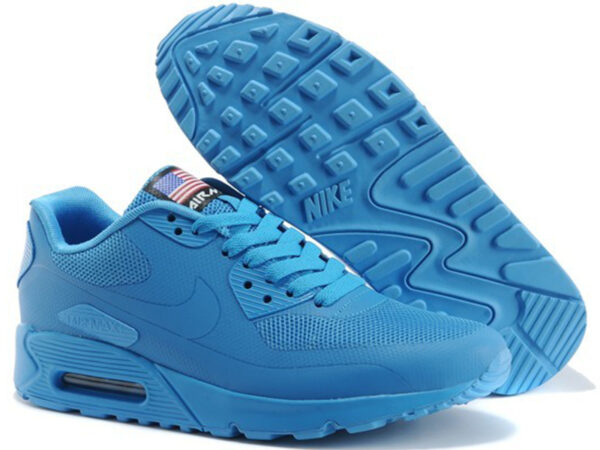Nike Air Max 90 Hyperfuse сине-голубые (35-40)