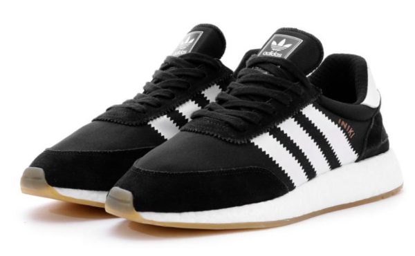 Кроссовки Adidas Iniki Runner черные с белым 40-44