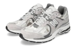 New Balance 2002R Grey Camo BAPE серые хаки замшевые мужские (40-44)