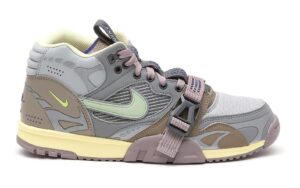 Nike Air Trainer 1 SP серые с коричневым нубук с сеткой мужские (40-44)