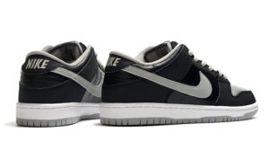 Nike SB Dunk Low черные с серым кожаные мужские-женские (35-44)