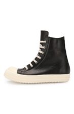 Rick Owens чёрные кожаные мужские-женские (40-44)